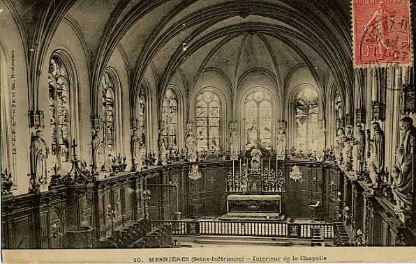 Mesnières-en-Bray (76), Intérieur de la Chapelle des Elèves