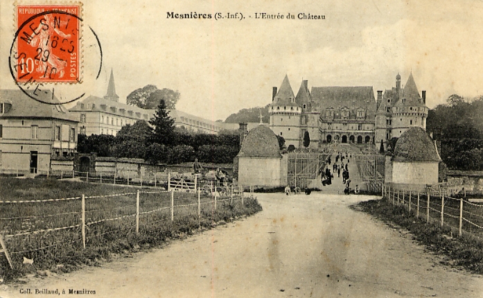 Mesnières-en-Bray (76) - L'entrée au Château