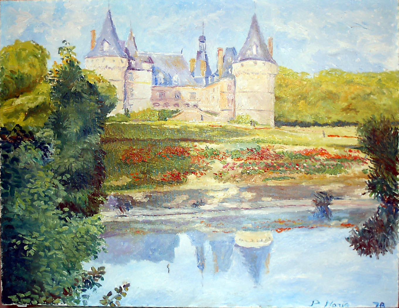 Mesnières-en-Bray, tableau du Château, Patrick Marie